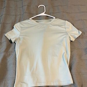 SHEIN Light green Short Sleeve Tee